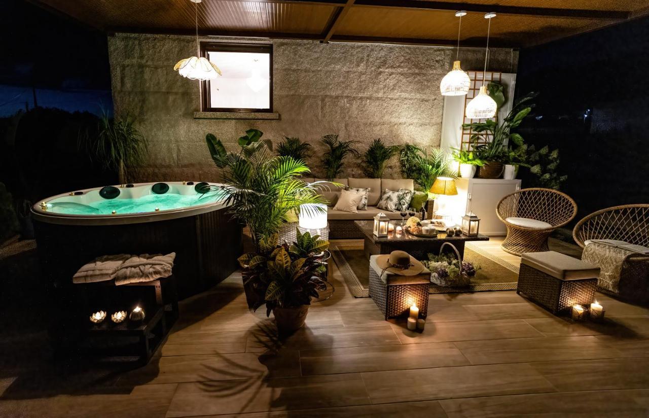Casa Victoria Garden Con Jacuzzi Y Piscina Villa Caldas De Reis Exteriör bild