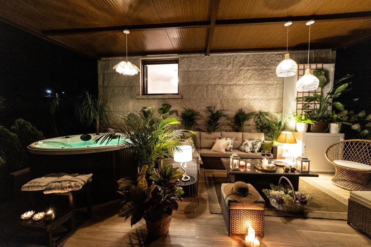 Casa Victoria Garden Con Jacuzzi Y Piscina Villa Caldas De Reis Exteriör bild